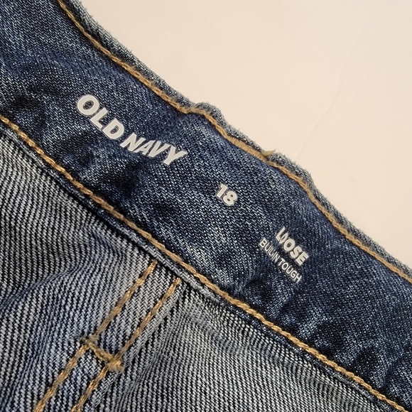 Old Navy Loose High-Rise  Destroyed 90's Straight Jeans Size 18 (33)* NWT! - Picture 13 of 17